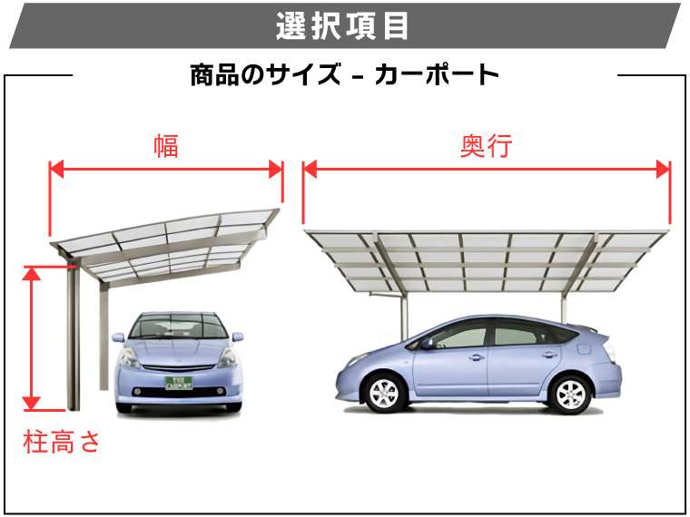 LIXIL カーポート 2台+二輪車用 W4830×L6392 フーゴR袖壁1500 2台用