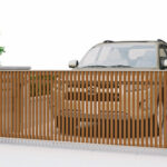 LIXIL　オーバードアS　4型　木調カラー　シャイングレー＋クリエラスク　手動タイプ