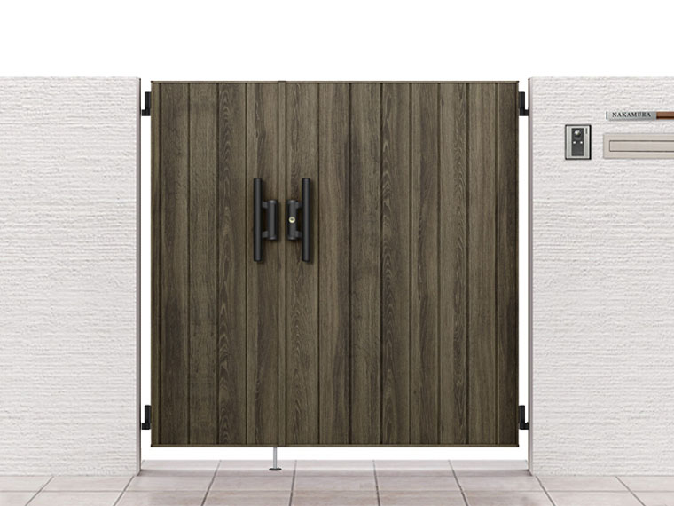 開き門扉AA TM1型 親子開き ＊ | エクステリア・外構工事のジー