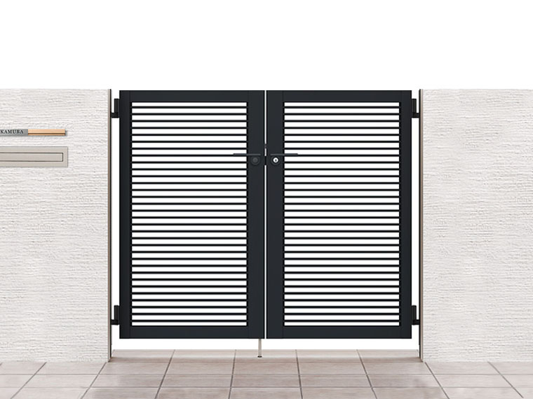 開き門扉AB YR2型 両開き ＊ | エクステリア・外構工事のジー